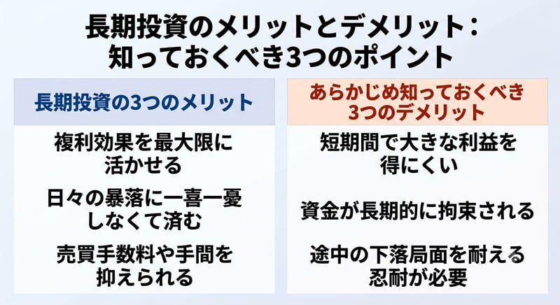 長期投資のメリットとデメリット
