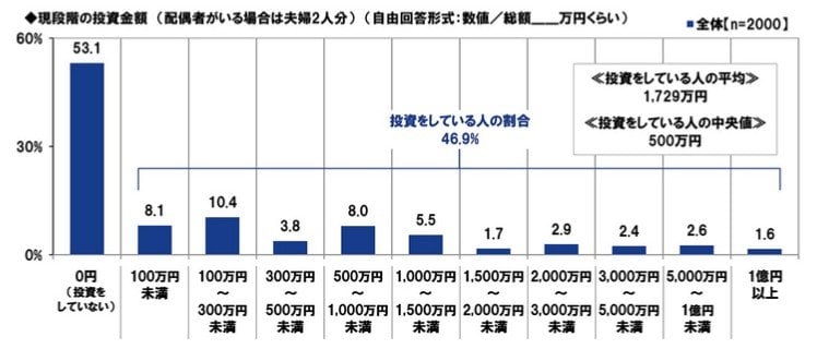 現段階の投資金額