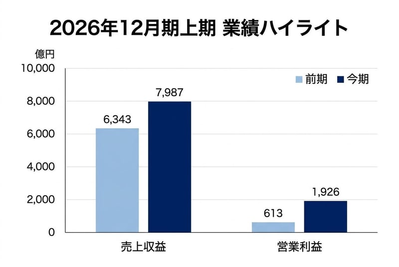 2026年12月期上期 業績ハイライト